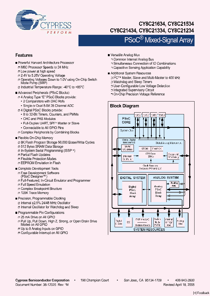 CY8C2123408_4526731.PDF Datasheet