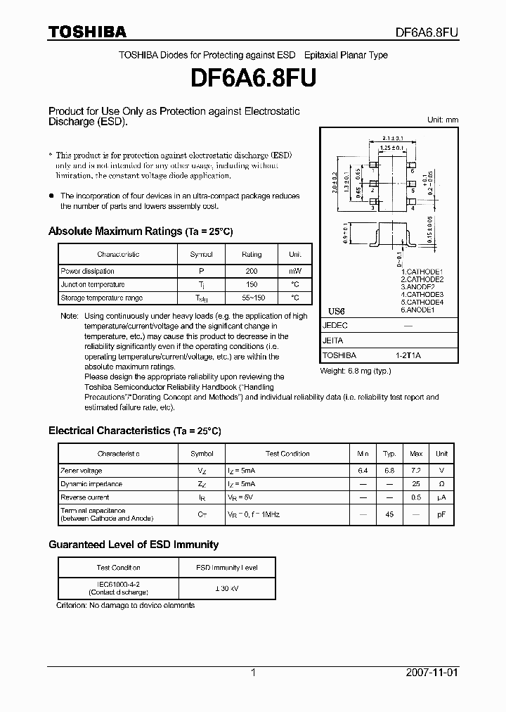 DF6A68FU_4524023.PDF Datasheet