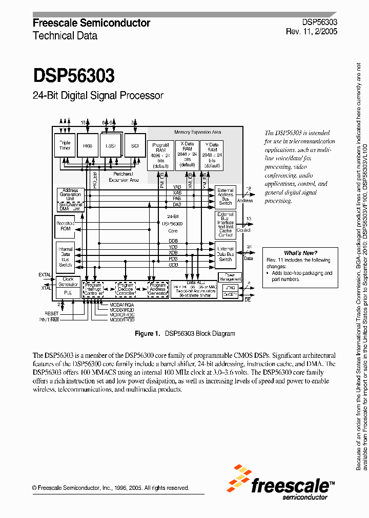 DSP56303VL100_4645620.PDF Datasheet