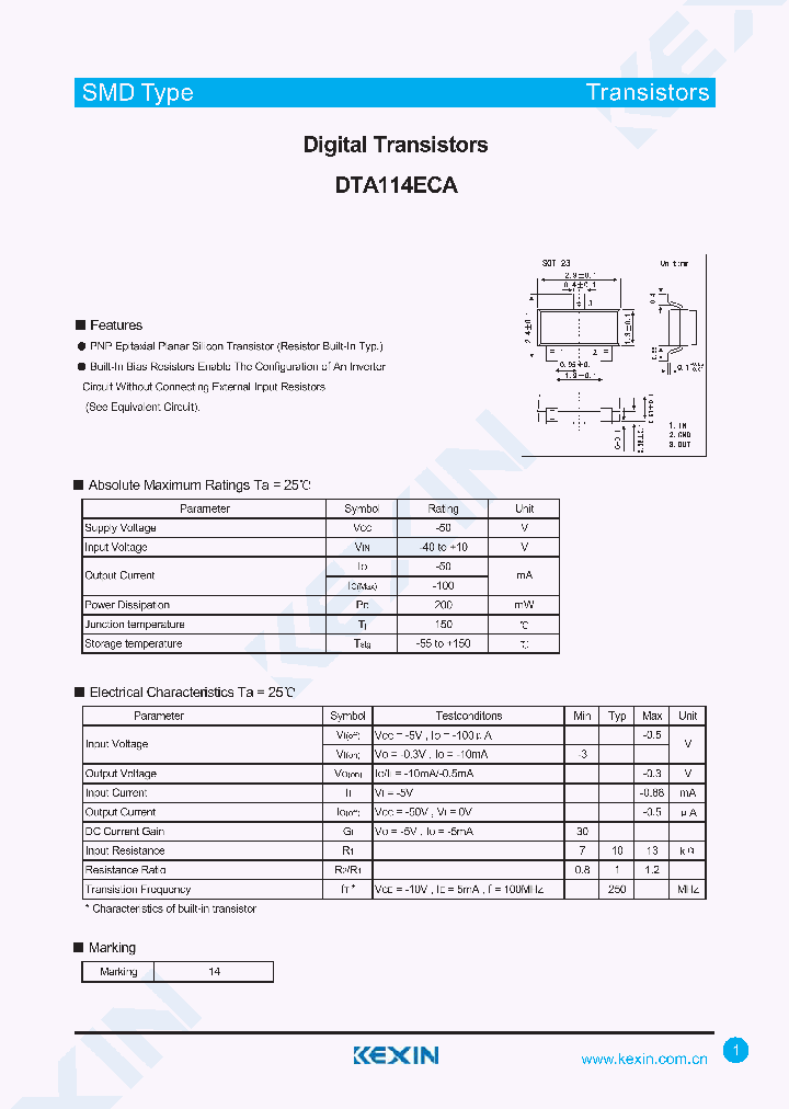 DTA114ECA_4459349.PDF Datasheet