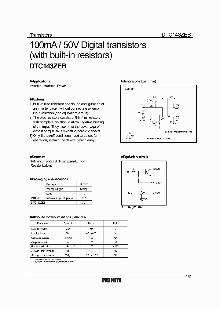 DTC143ZEB_4544798.PDF Datasheet