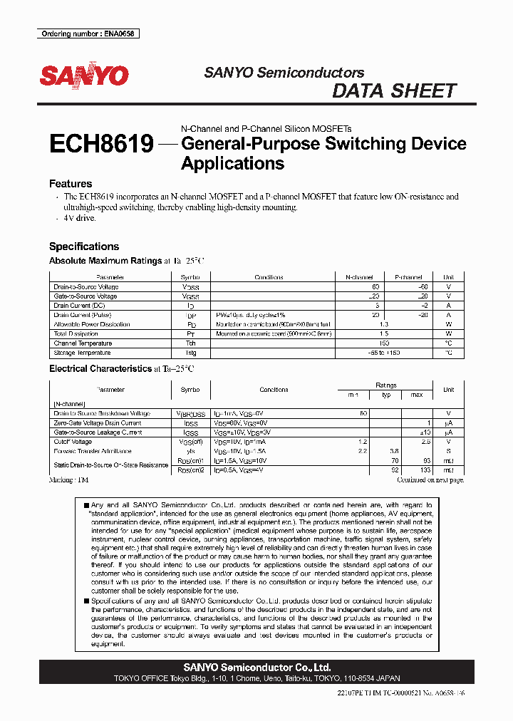 ECH8619_4788318.PDF Datasheet