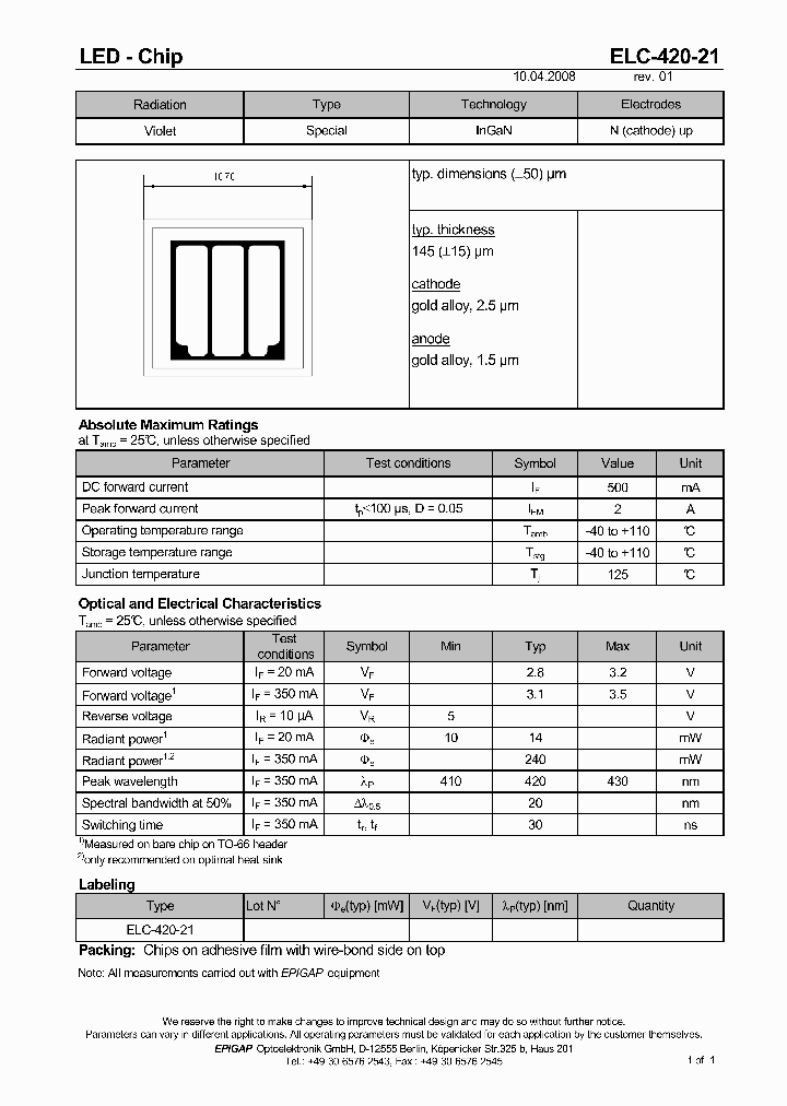 ELC-420-21_4533447.PDF Datasheet