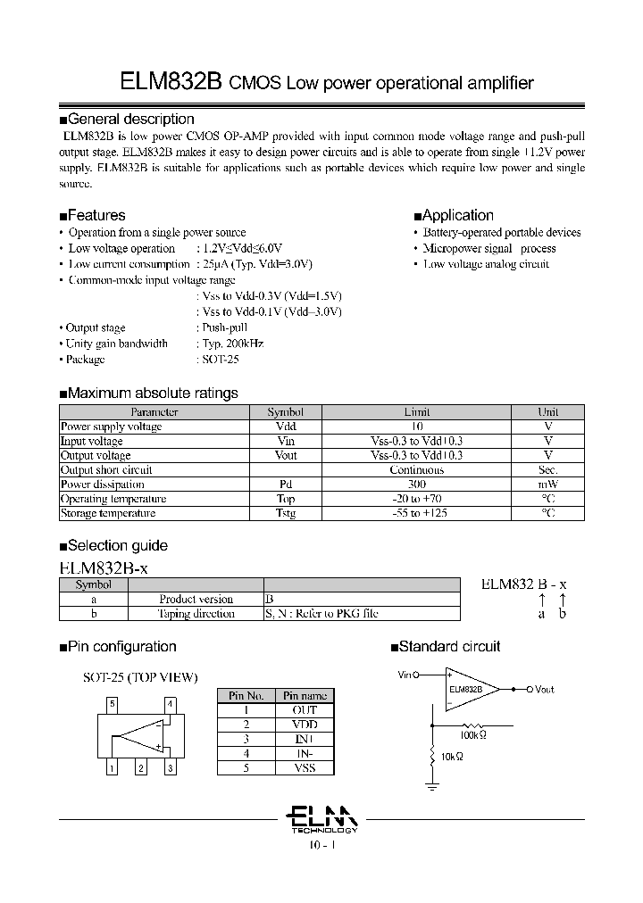 ELM832B_4698066.PDF Datasheet