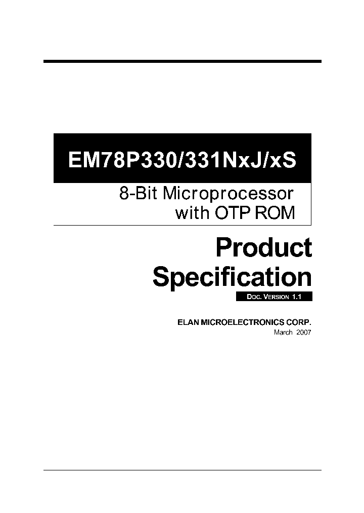 EM78P330_4236503.PDF Datasheet
