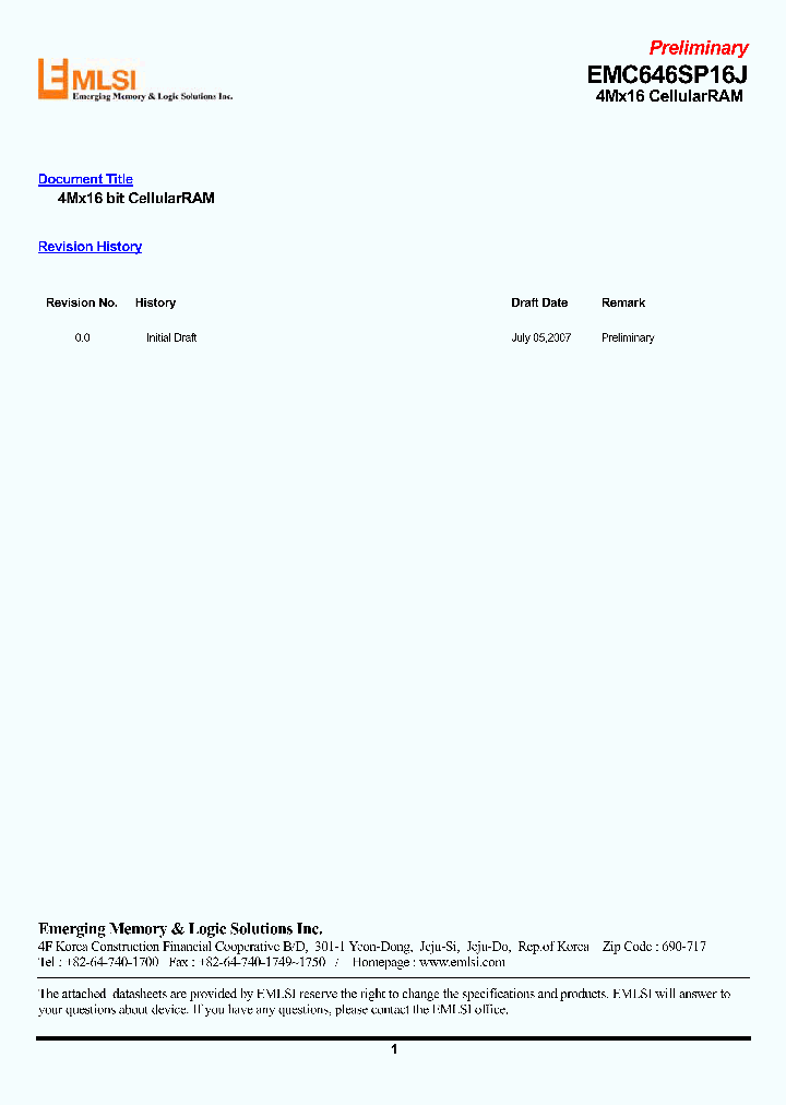 EMC646SP16JV-12L_4225761.PDF Datasheet