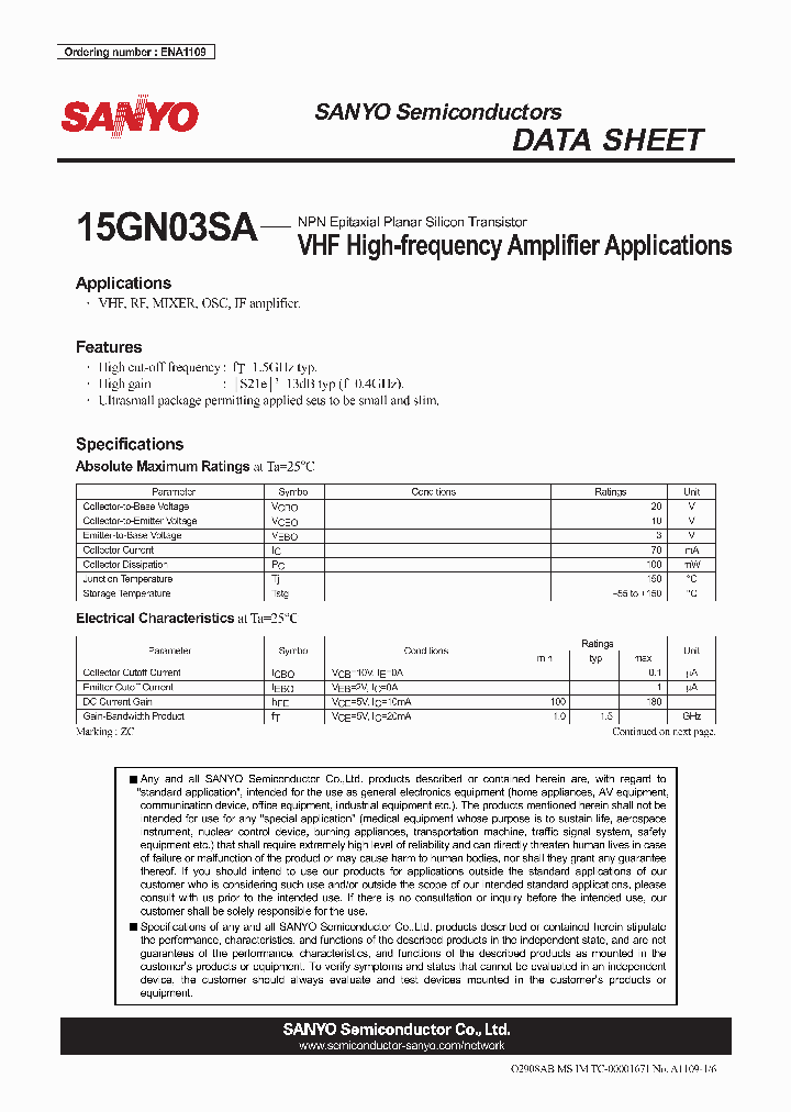 ENA1109_4788019.PDF Datasheet
