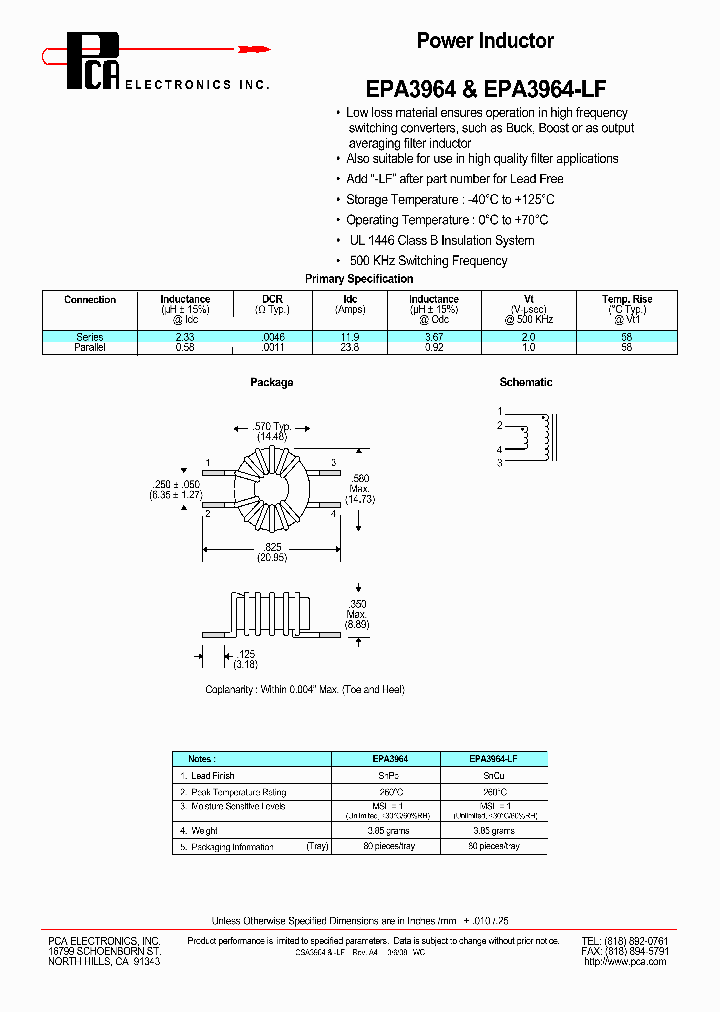 EPA3964-LF_4643103.PDF Datasheet