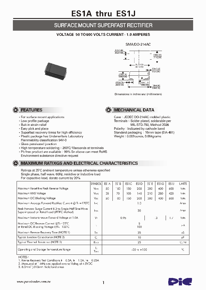 ES1B_4544980.PDF Datasheet