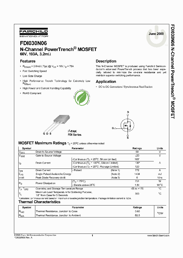 FDI030N06_4817563.PDF Datasheet