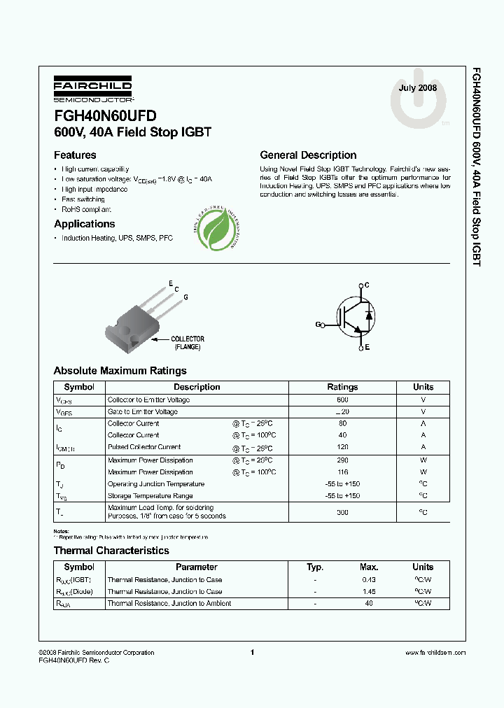 FGH40N60UFD_4259750.PDF Datasheet