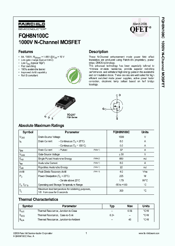 FQH8N100C_4314919.PDF Datasheet