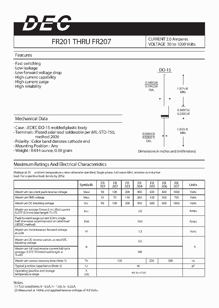 FR201_4250071.PDF Datasheet