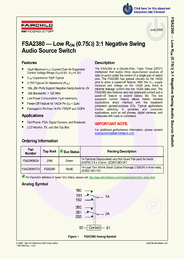 FSA2380_4847694.PDF Datasheet