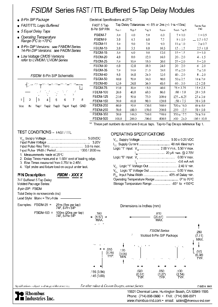 FSIDM-500_4394409.PDF Datasheet
