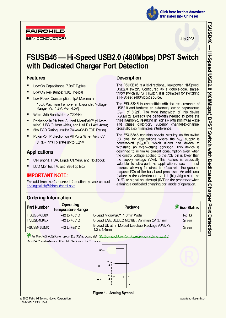 FSUSB46_4491621.PDF Datasheet