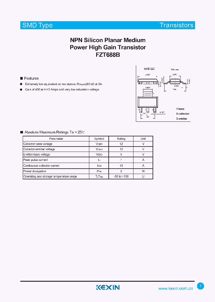 FZT688B_4377677.PDF Datasheet