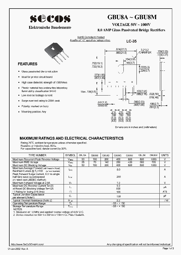 GBU8J_4600212.PDF Datasheet