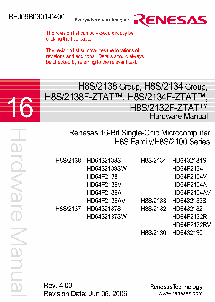H8S2138_4784968.PDF Datasheet