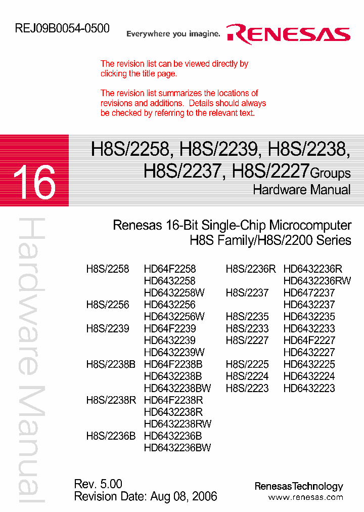 H8S2223_4663207.PDF Datasheet