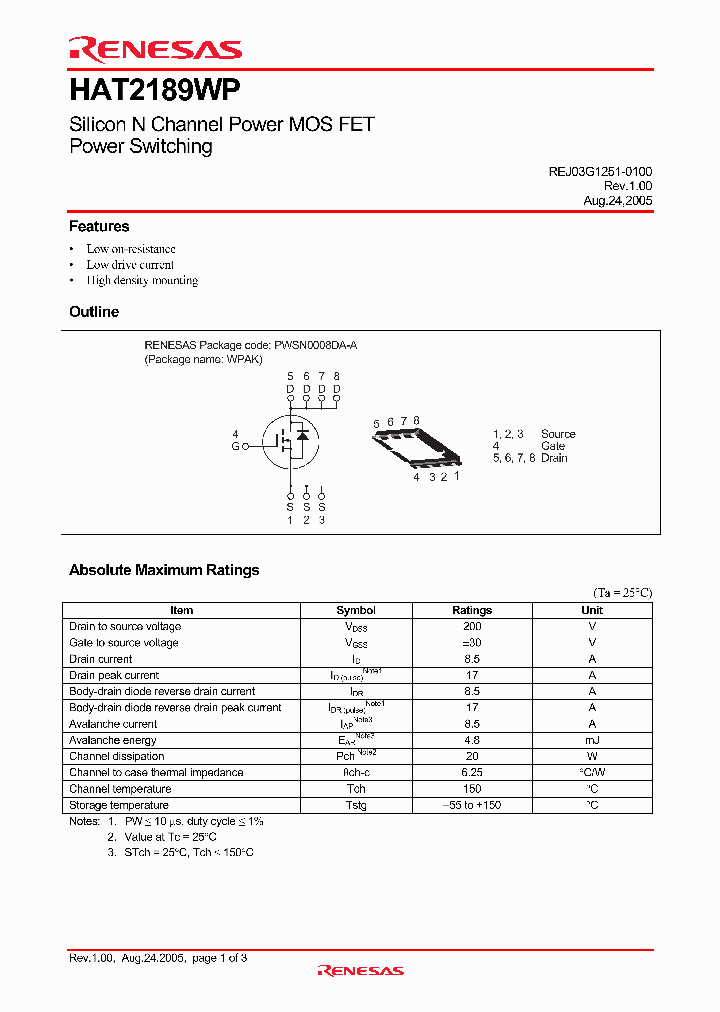 HAT2189WP_4349274.PDF Datasheet