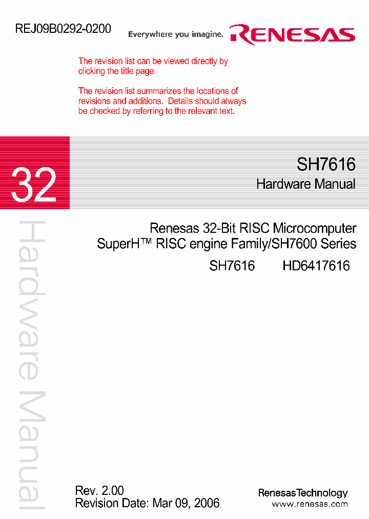 HD6417616_4352867.PDF Datasheet