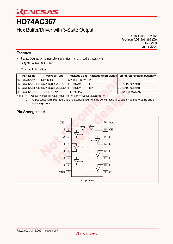 HD74AC367_4505818.PDF Datasheet