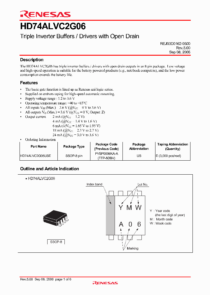 HD74ALVC2G06_4491946.PDF Datasheet