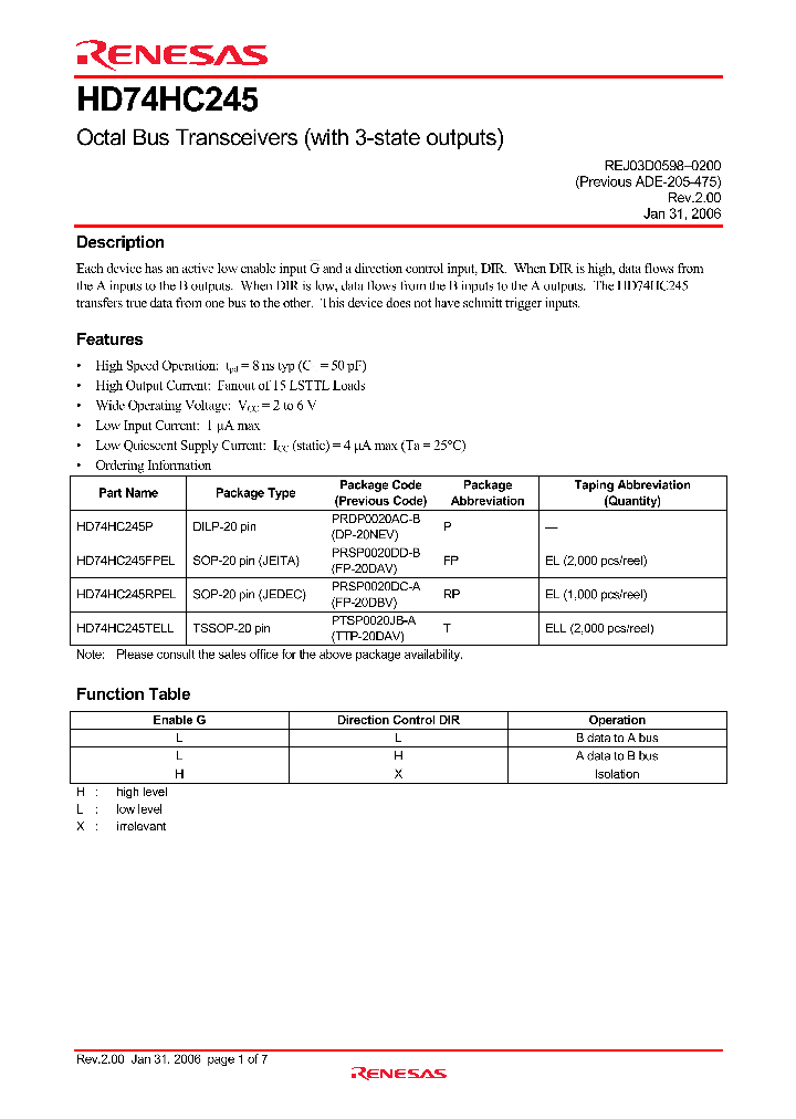 HD74HC245_4297845.PDF Datasheet