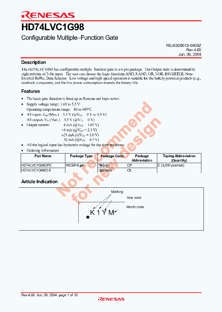 HD74LVC1G98CLE_4683974.PDF Datasheet