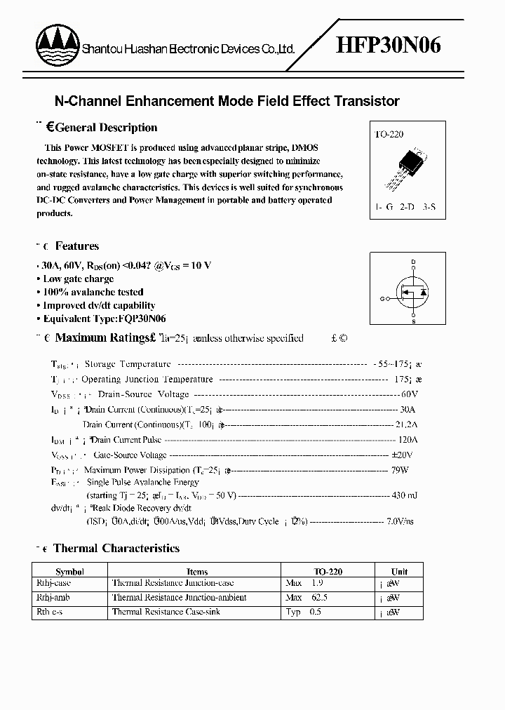 HFP30N06_4611134.PDF Datasheet