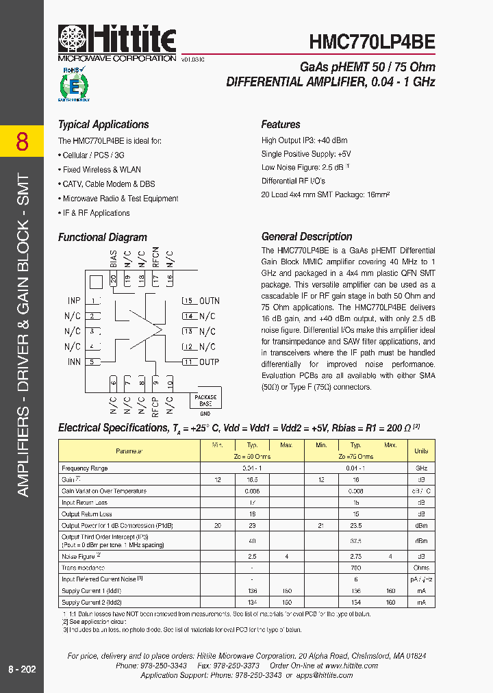 HMC770LP4BE10_4802730.PDF Datasheet