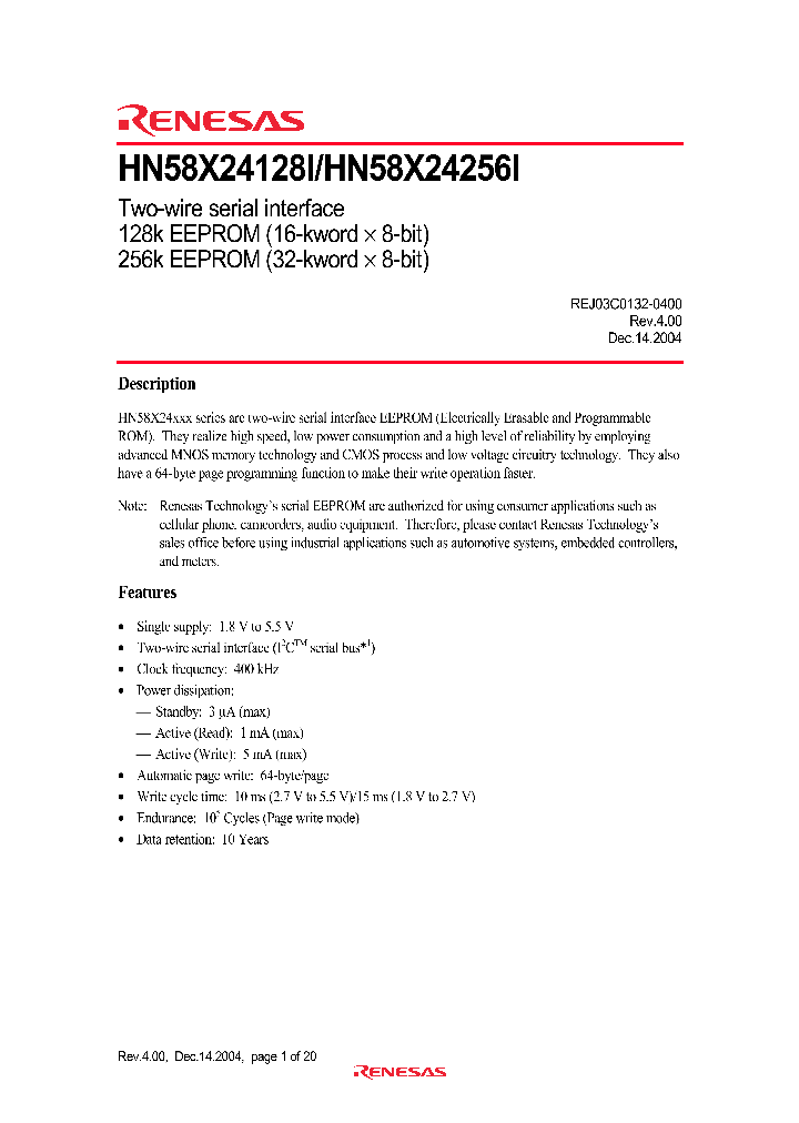 HN58X24256FPIE_4277871.PDF Datasheet