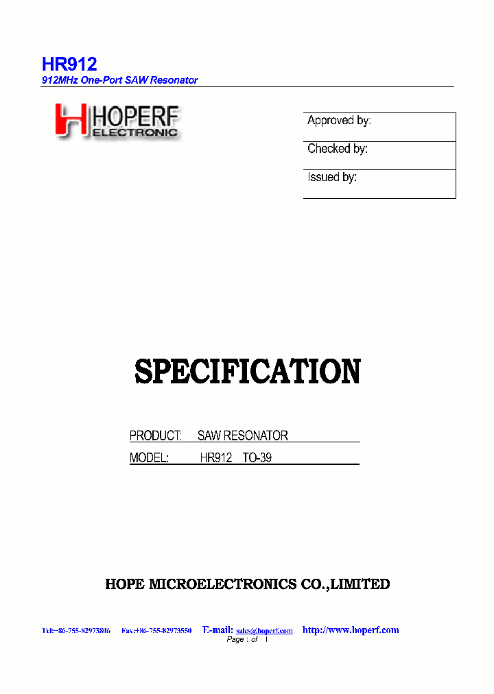 HR912_4866584.PDF Datasheet