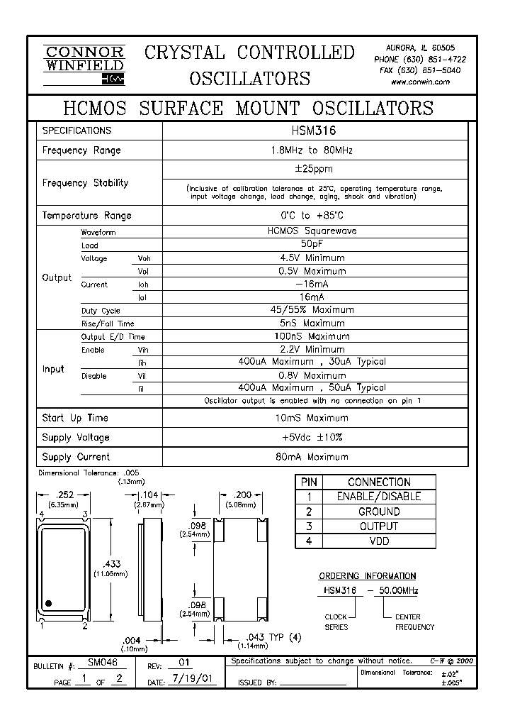 HSM316-5000M_4596631.PDF Datasheet