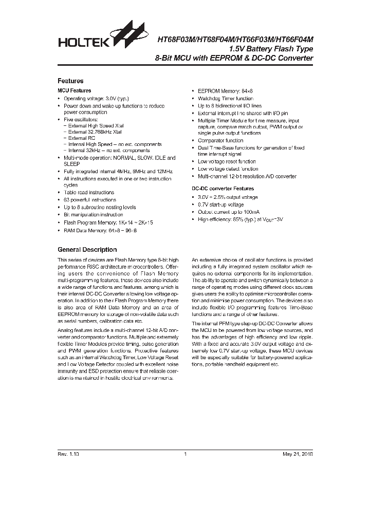 HT66F03M_4655542.PDF Datasheet