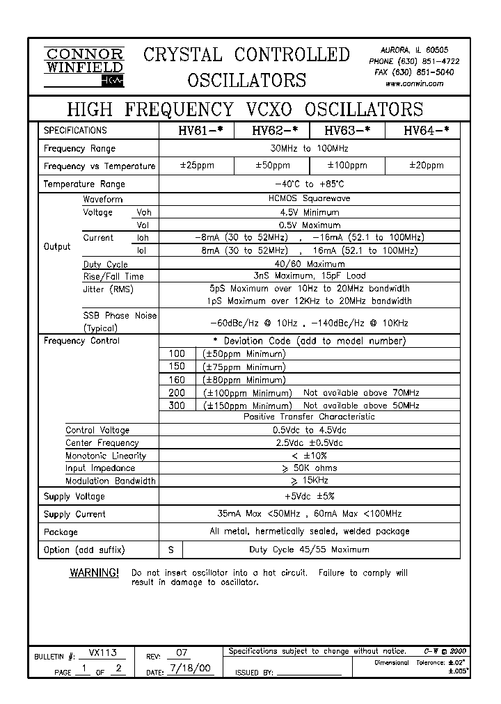 HV63-100_4307746.PDF Datasheet