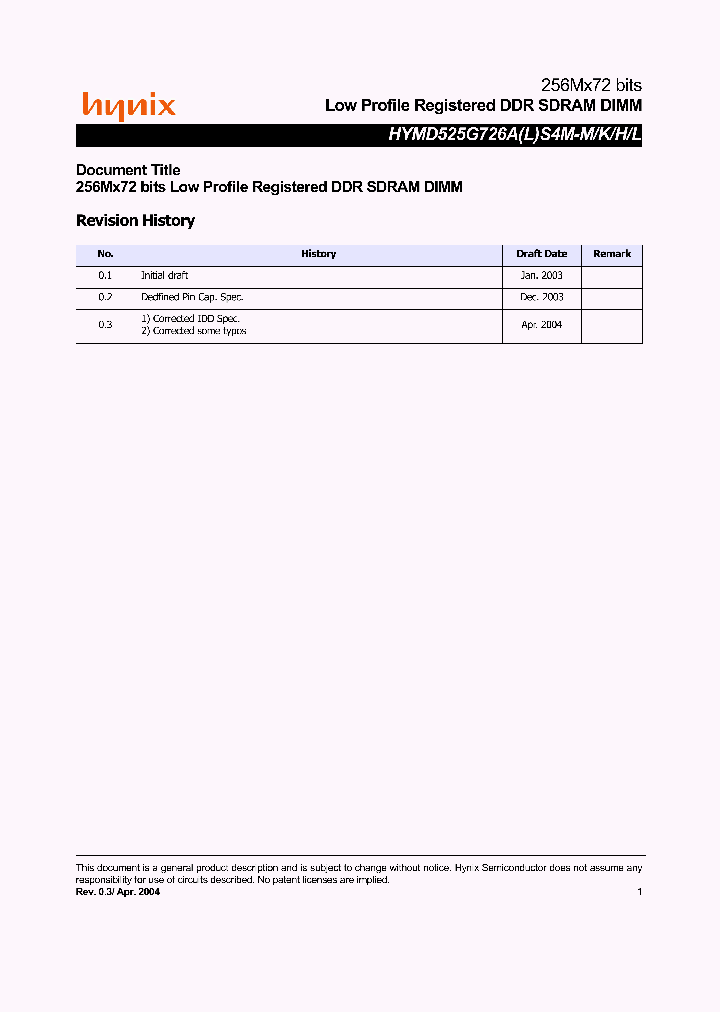 HYMD525G726ALS4-H_4709553.PDF Datasheet