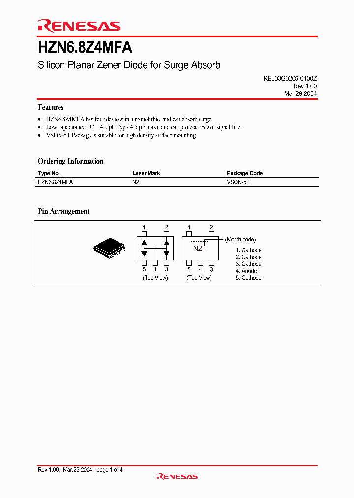 HZN68Z4MFA_4300537.PDF Datasheet