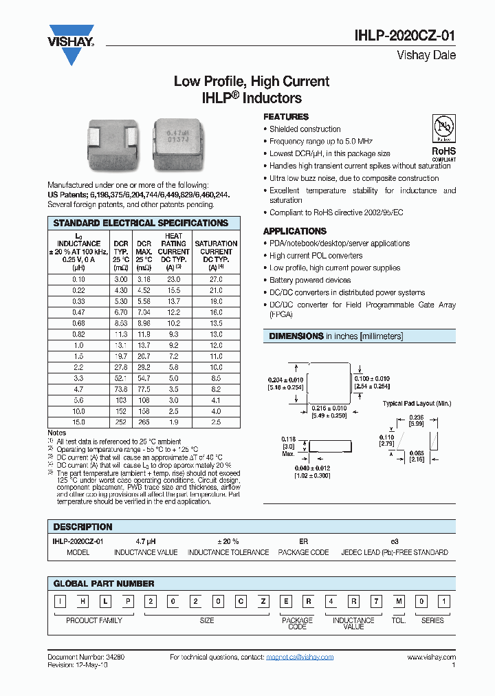 IHLP-2020CZ-01_4647716.PDF Datasheet