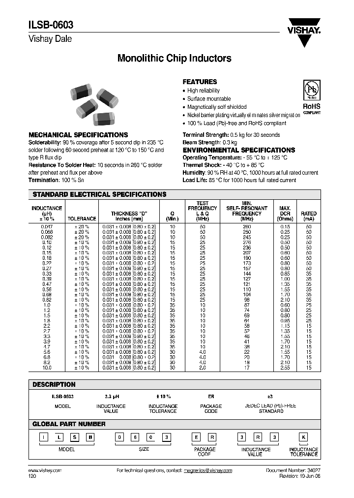 ILSB-0603_4386508.PDF Datasheet