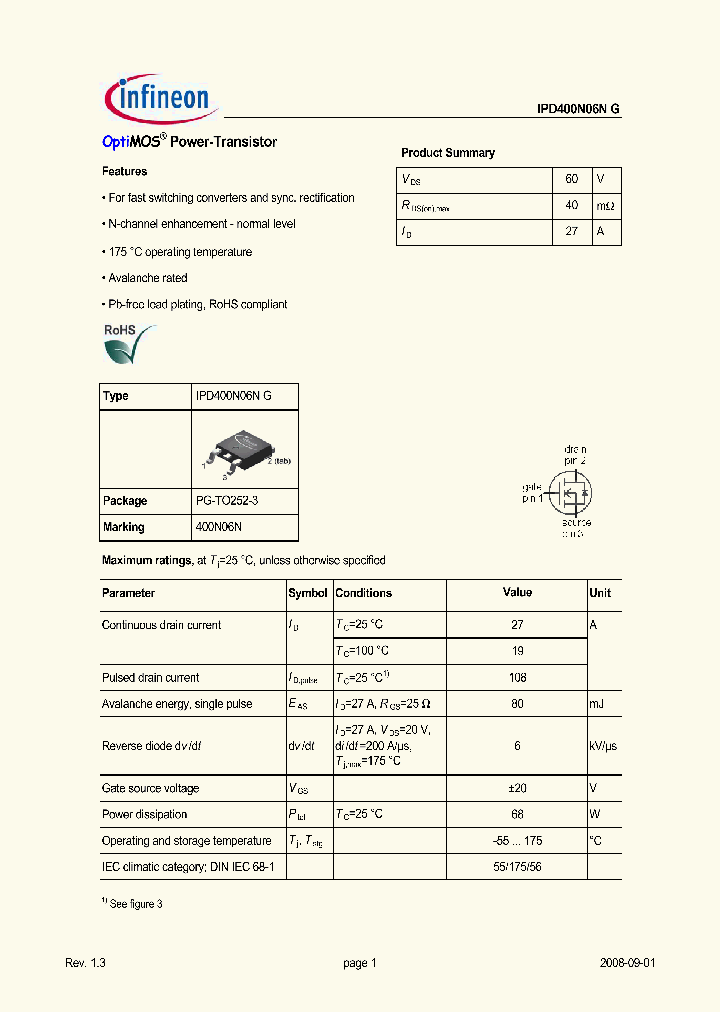 IPD400N06NG_4914893.PDF Datasheet