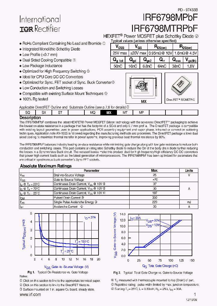 IRF6798MPBF_4701530.PDF Datasheet