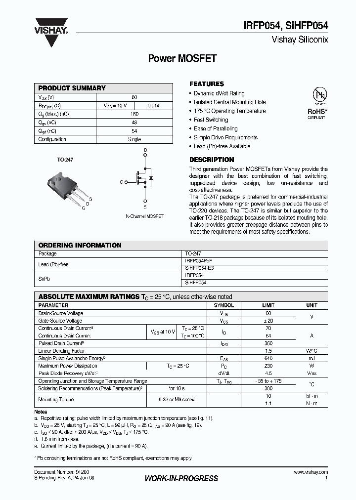 IRFP054_4250673.PDF Datasheet