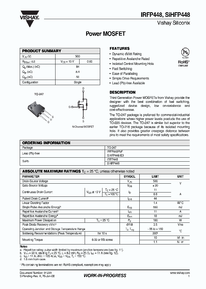 IRFP448_4260104.PDF Datasheet