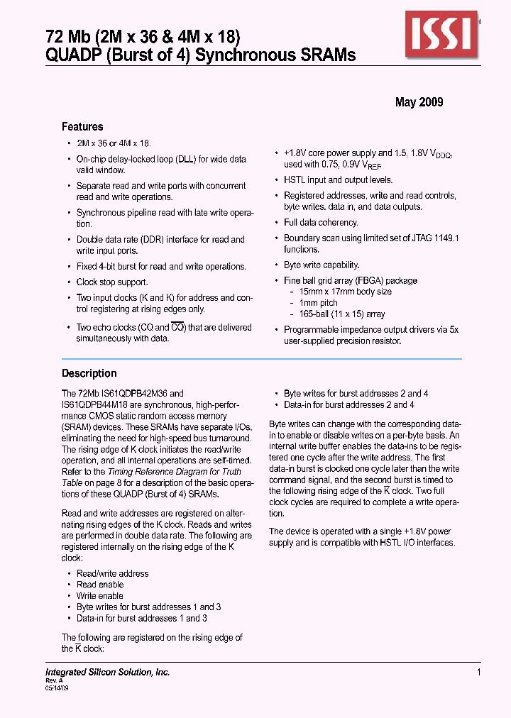 IS61QDPB42M36-400M3_4633022.PDF Datasheet