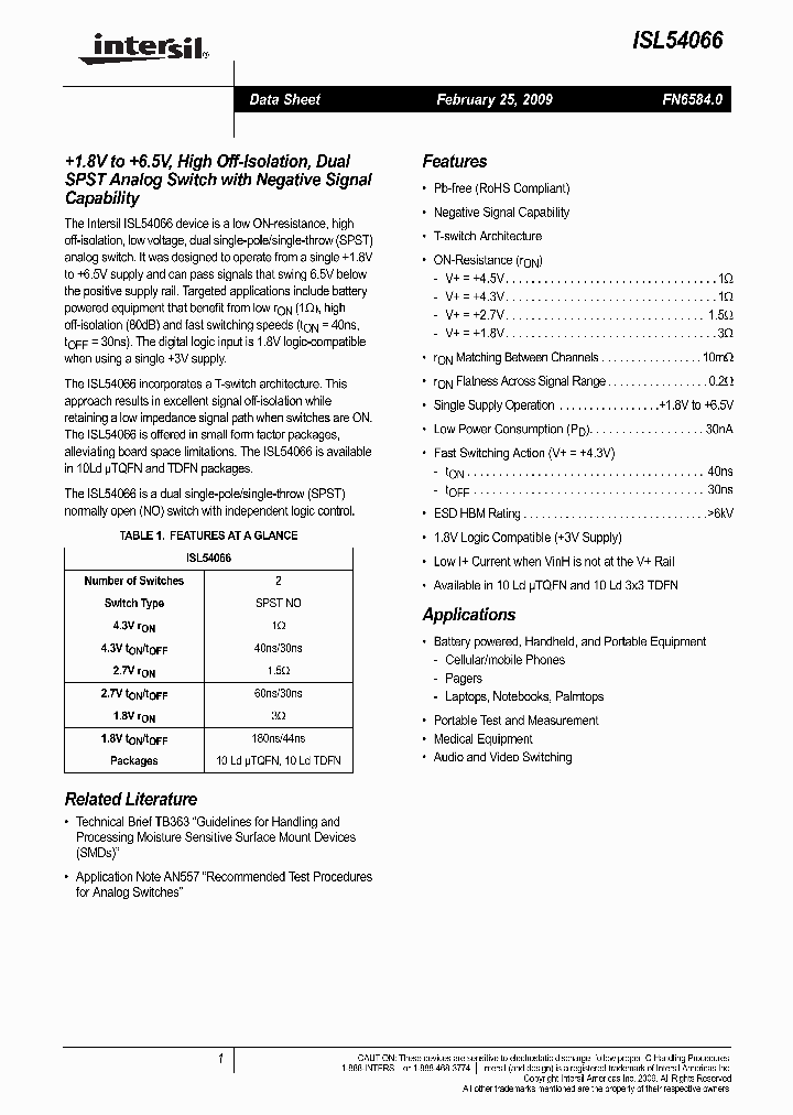 ISL54066IRZ-T_4493466.PDF Datasheet