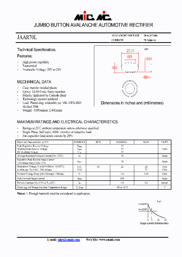 JAAR70L_4395494.PDF Datasheet