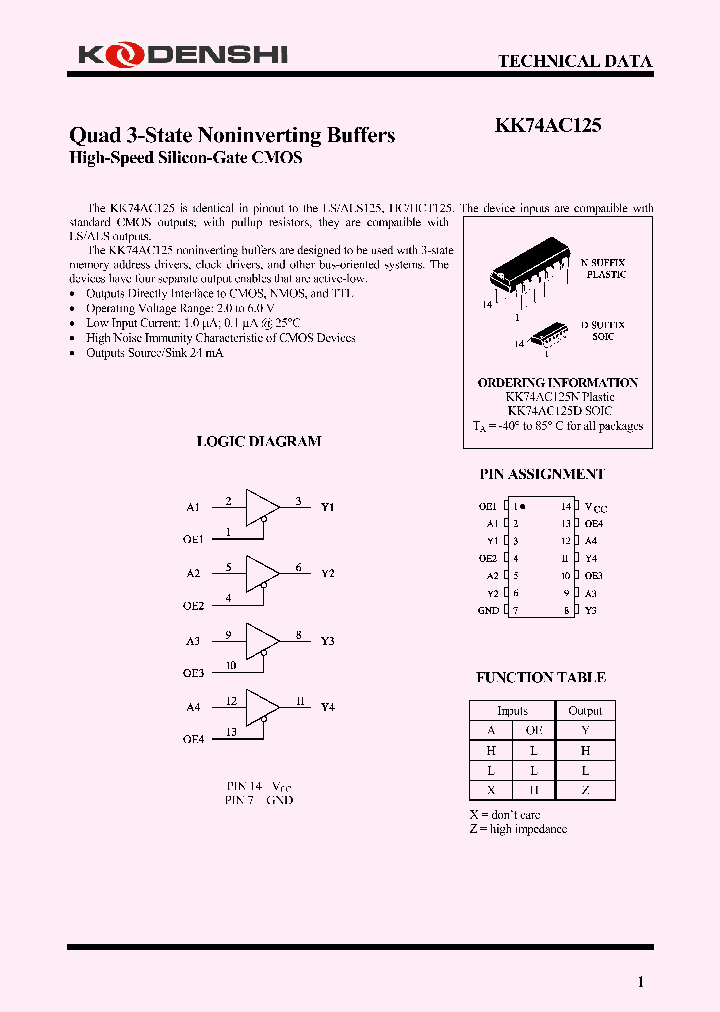 KK74AC125_4184669.PDF Datasheet