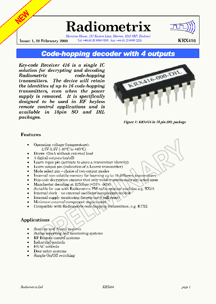 KRX416-000-DIL_4631884.PDF Datasheet